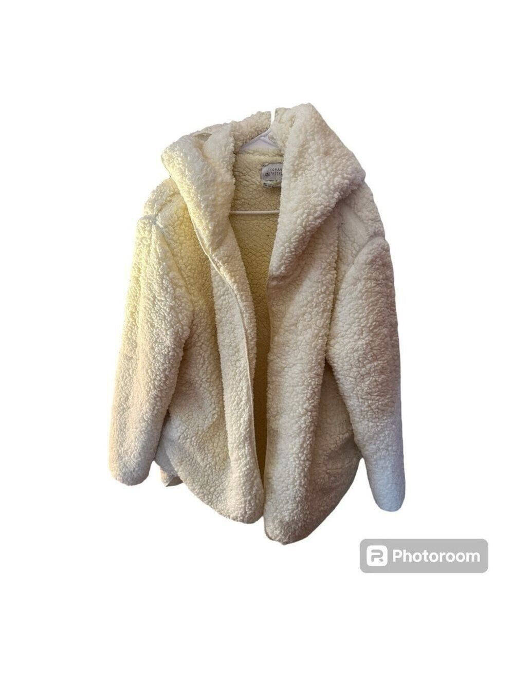 Urban Outfitters Oversized M/L Hooded Open Fluffy Sweater Jacket - Picture 3 of 9